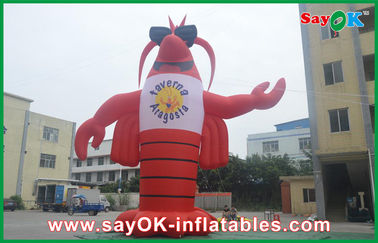 Inflated Cartoon Characters Festival Red Inflatable Cartoon Characters 420D Oxford Cloth