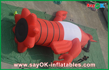 Inflated Cartoon Characters Festival Red Inflatable Cartoon Characters 420D Oxford Cloth