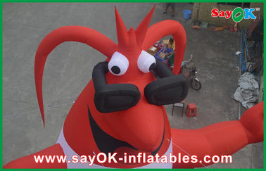 Inflated Cartoon Characters Festival Red Inflatable Cartoon Characters 420D Oxford Cloth