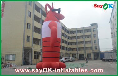 Inflated Cartoon Characters Festival Red Inflatable Cartoon Characters 420D Oxford Cloth