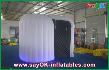 Inflatable Photo Studio PVC Purple Round Inflatable Photo Booth With Black Covers CE