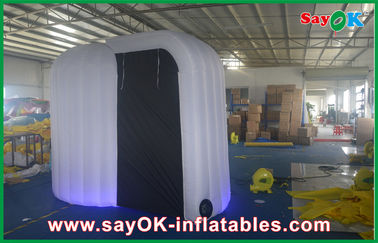 Inflatable Photo Studio PVC Purple Round Inflatable Photo Booth With Black Covers CE