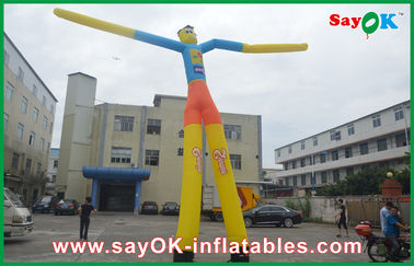 Air Dancing Man 7m High Heavy Duty Inflatable Air Dancer Man With Custom Logo For Promotion
