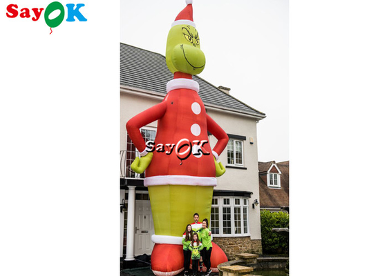 8.5M Inflatable Cartoon Character Model Blow Up Grinch Outdoor Christmas Decoration