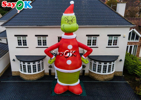 8.5M Inflatable Cartoon Character Model Blow Up Grinch Outdoor Christmas Decoration