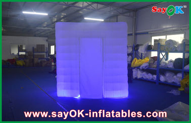 Wedding Photo Booth Hire Cube LED Inflatable Photo Booth With Curtan Christmas Decoration Use