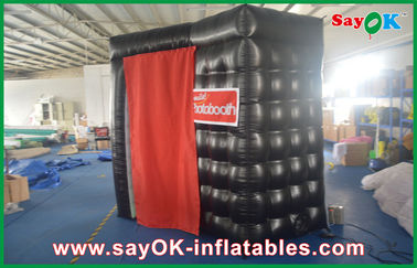 Inflatable Photo Studio Black PVC Coating Inflatable Photo Booth Stage Decoration Customized