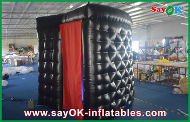 Inflatable Photo Studio Black PVC Coating Inflatable Photo Booth Stage Decoration Customized