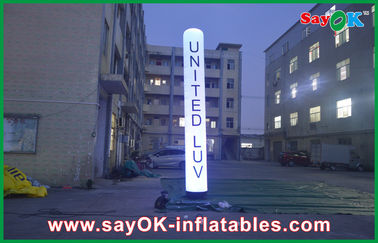 White Portable Inflatable Lighting Decoration For Rental Business