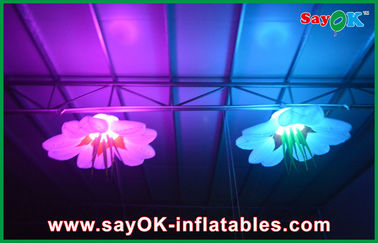 Party Inflatable Lighting Decoration Orange / Green Customized