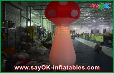 Cute Inflatable Easter Decorations Mushroom With Ground Blower