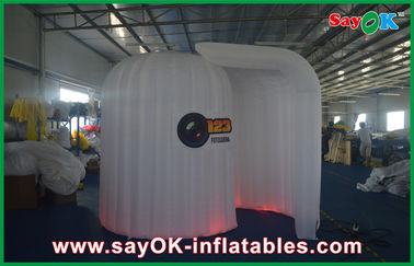 Pink Inflatable Lighting / Weeding Inflatable Booths With LOGO