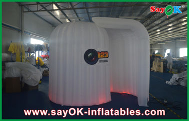 Advertising Booth Displays Pink Inflatable Lighting / Weeding Inflatable Booths With LOGO