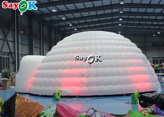 Inflatable Igloo Tent Pure White LED Inflatable Tent Lighting Round Dome For Disco Party Events Inflatable Air Tent