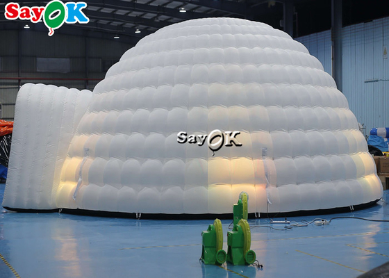 Inflatable Igloo Tent Pure White LED Inflatable Tent Lighting Round Dome For Disco Party Events Inflatable Air Tent