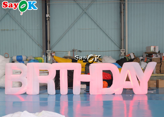 Large 1.3m 190T Inflatable LED Letters For Birthday Party Event Decoration