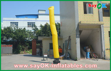 Inflatable Stick Man Yellow Inflatable Guy , Advertisement Air Dancers Inflatables