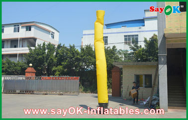 Inflatable Stick Man Yellow Inflatable Guy , Advertisement Air Dancers Inflatables