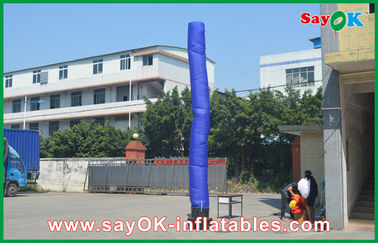 Blue Inflatable Guy Air Sky Dancer With Bottom Blower Wedding Use