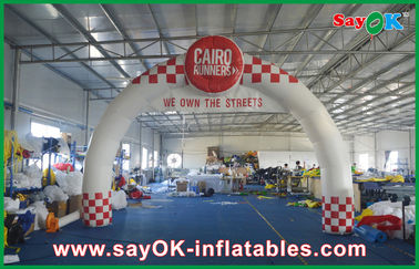 Custom Inflatable Arch Red / White PVC Inflatable Arch With Printing Logo For Party