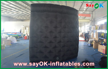 Inflatable Photo Studio Black Inflatable Photo Booth With Controller For Promotion Custom Made