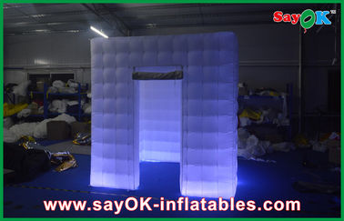 Inflatable Led Photo Booth Portable Square Inflatable Room / Outdoor Inflatables Yellow