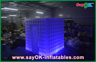 Inflatable Led Photo Booth Portable Square Inflatable Room / Outdoor Inflatables Yellow