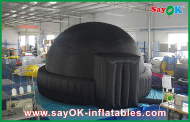 Mobile 5m Giant Black Inflatable Planetarium For Schools / Air Dome Tent