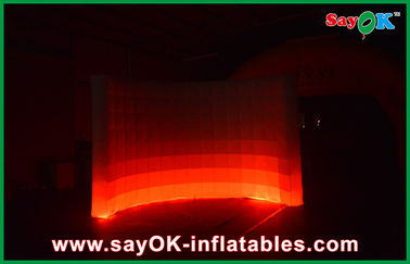 Customized Red / Blue Large Led Inflatable Walls For Stage Decoration