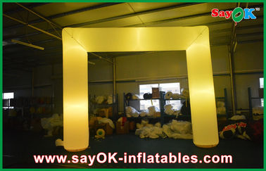 Custom Inflatable Arch Led Advertisement Decoration Inflatable Entrance Arch Cube Shape