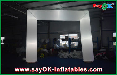 White Oxford Cloth Giant Inflatable Cube Tent Inflatable Arch 6x3m