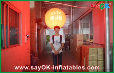 Led Inflatable Christmas Decorations Backpack Ballon Outdoor Company Event Inflable Backpack Ball