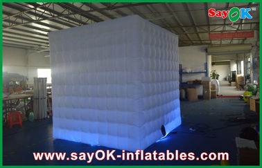 Oxford Cloth Lighting Durable White Inflatable Photo Booth For Wedding