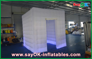 Inflatable Photo Studio Printed Led Inflatable Photo Booth For Party / Waterproof Inflatable Photobooth