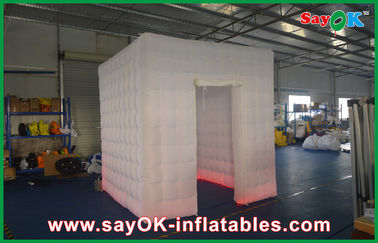 Inflatable Photo Studio Printed Led Inflatable Photo Booth For Party / Waterproof Inflatable Photobooth