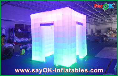 Inflatable Party Decorations 2.4x2.4x2.5m Big Inflatable Led Photo Booth Wedding Inflatable Booths