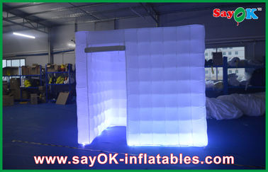 Inflatable Party Tent Large Inflatable Photo Booth 12 Colors White Led For Wedding