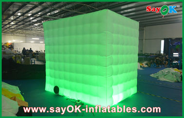 Inflatable Party Tent Large Inflatable Photo Booth 12 Colors White Led For Wedding