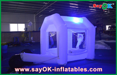 Event Booth Displays Exciting Portable Led Inflatable Little Bounce House With 2 Long Channel
