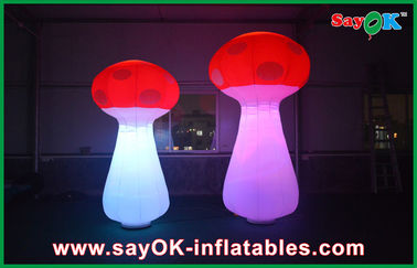 Air Blown Inflatable Orange Lighting Event Inflatable Mushroom