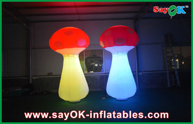 Air Blown Inflatable Orange Lighting Event Inflatable Mushroom