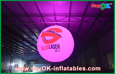 Event Inflatable Lighting Decoration Colored Led Light Ballon With Printing Logo