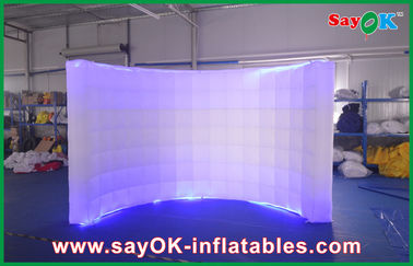 Wedding Photo Booth Hire Attractive Giant Inflatable Air Wall Waterproof 2 Led Light