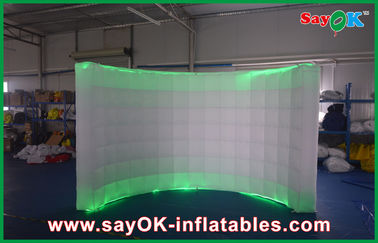 Wedding Photo Booth Hire Attractive Giant Inflatable Air Wall Waterproof 2 Led Light