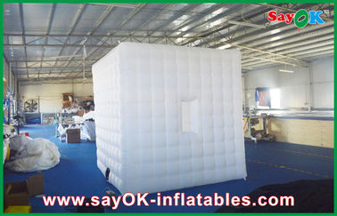 Inflatable Photo Booth Hire Customized Inflatable Photo Booth Enclosure White LED Lighting With Widows