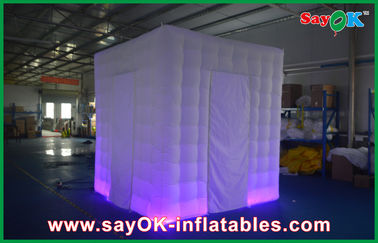 Inflatable Party Decorations 2 Doors Wedding Inflatable Advertising Products Foldable Photo Booth With Led Light