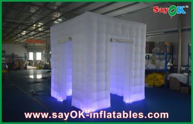 Custom White Inflatable Photo Booth Shell Enclosure Inflatable Cube Tent Portable