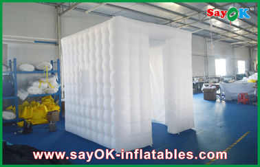 Funny Photo Booth Props White 3D Sticker Foldable Inflatable Photo Booth Kiosk Enclosure With Window