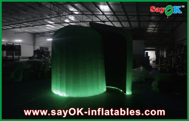 Photo Booth Wedding Props Color Change Waterproof Inflatable Trade Show Booth Dome With Led