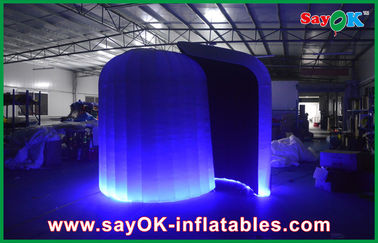 Photo Booth Wedding Props Color Change Waterproof Inflatable Trade Show Booth Dome With Led